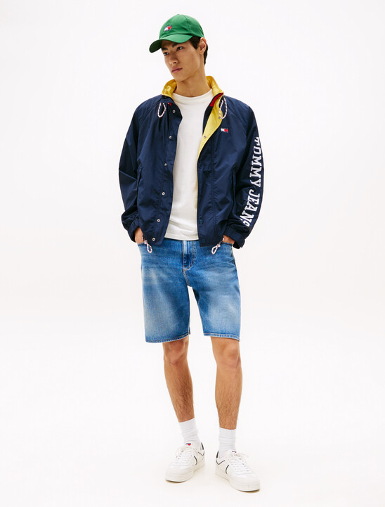 Logo Colour-Blocked Relaxed Jacket