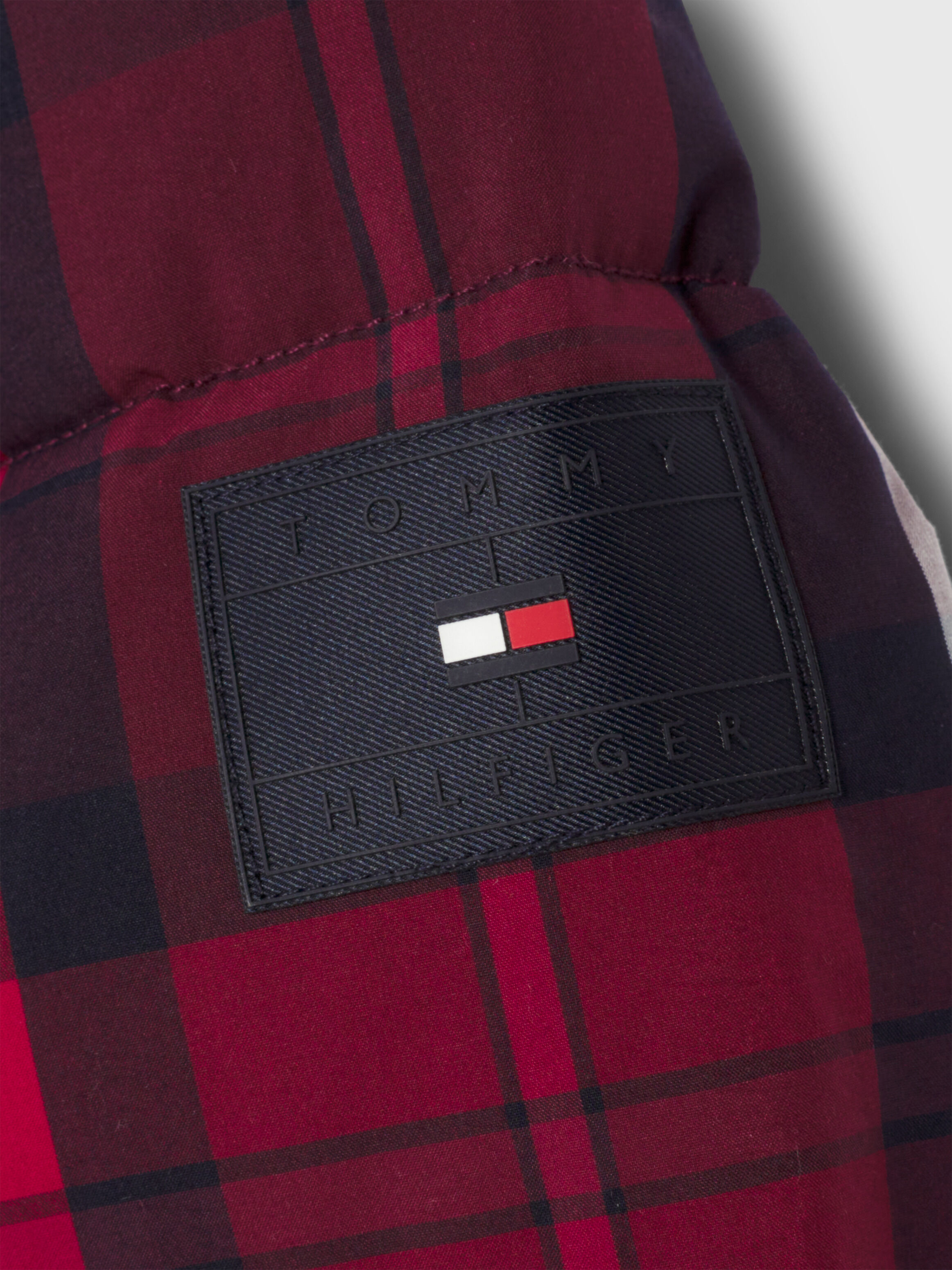Boys Tommy Tartan Puffer Jacket red Tommy Hilfiger Hong Kong