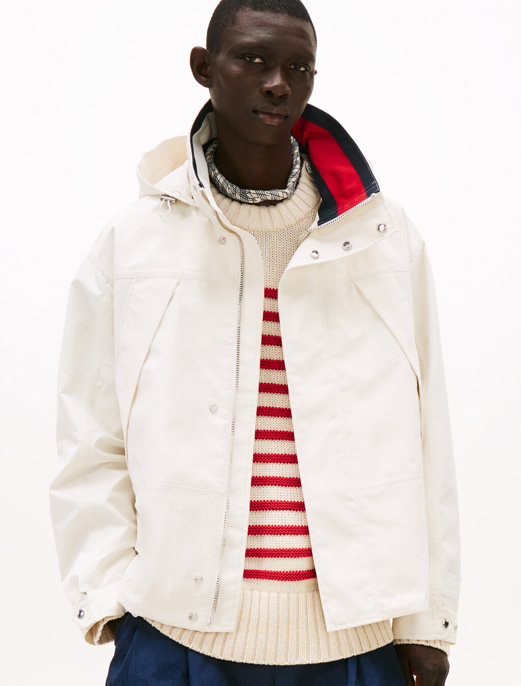 The Runway Collection Oversized Regatta Jacket, Optic White, hi-res