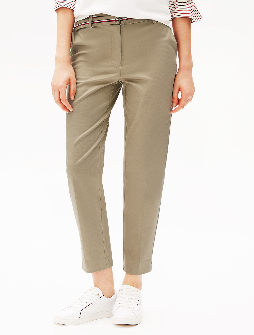 London Slim Ankle Pant, Beige, hi-res