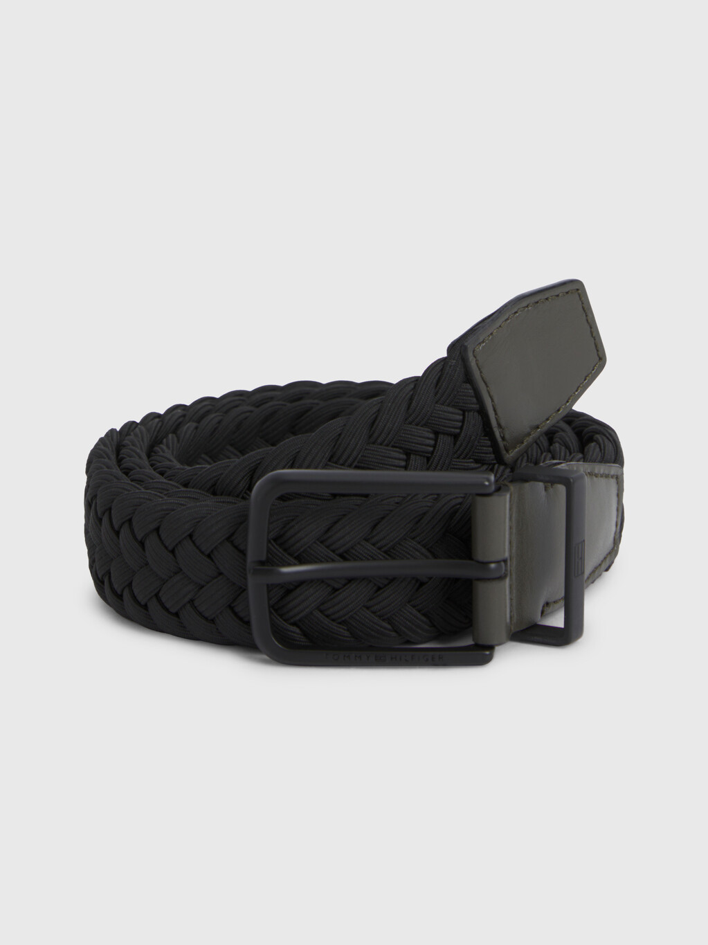 TH Tech Braided Elastic Belt, Black, hi-res