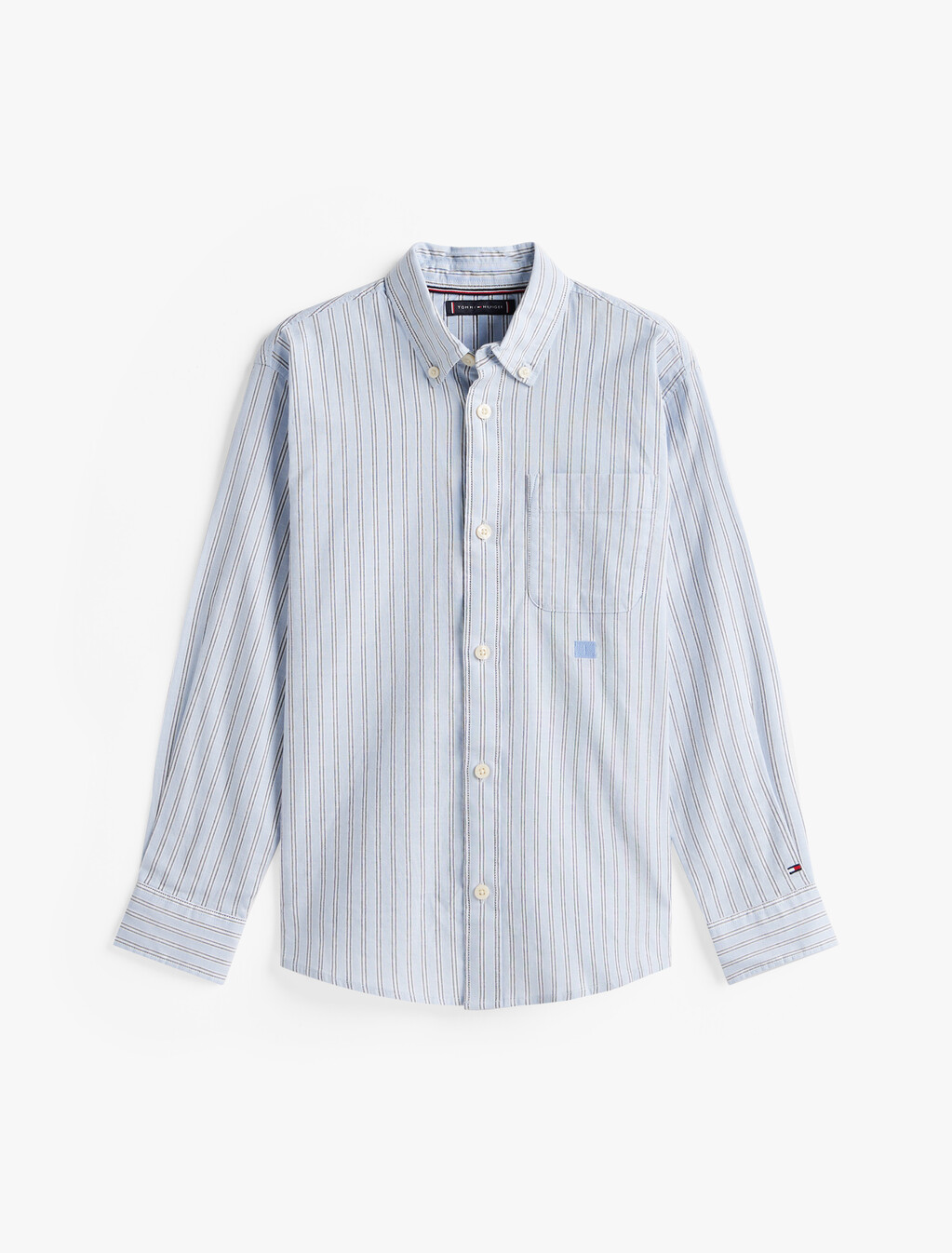 Mixed Stripe Shirt, Breezy Blue, hi-res