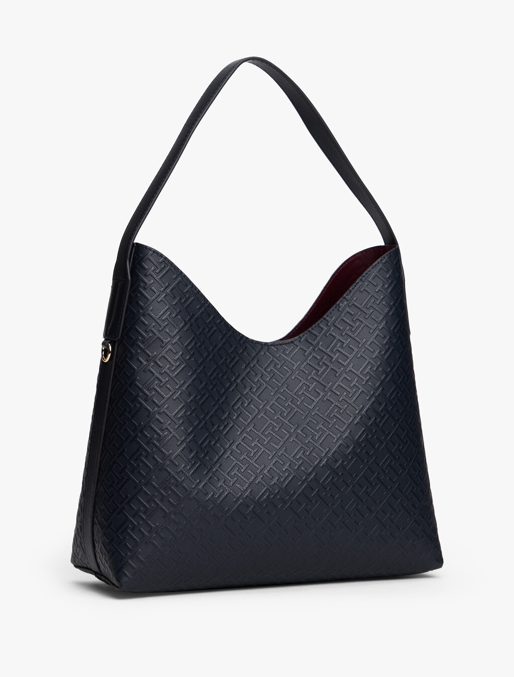 Hilfiger Icon Monogram壓花標誌肩背包, Space Blue, hi-res