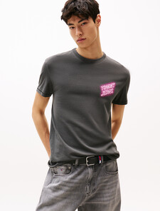Novelty Fair Print T-Shirt, Black, hi-res