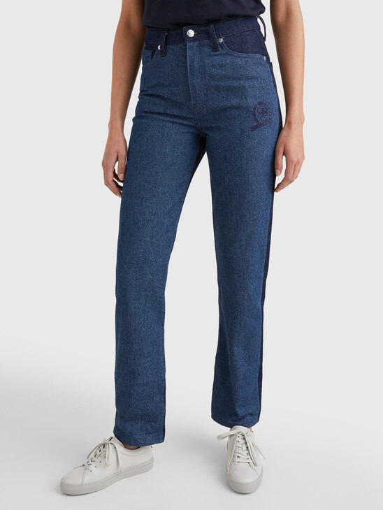 TOMMY ICONS HIGH RISE STRAIGHT JEANS