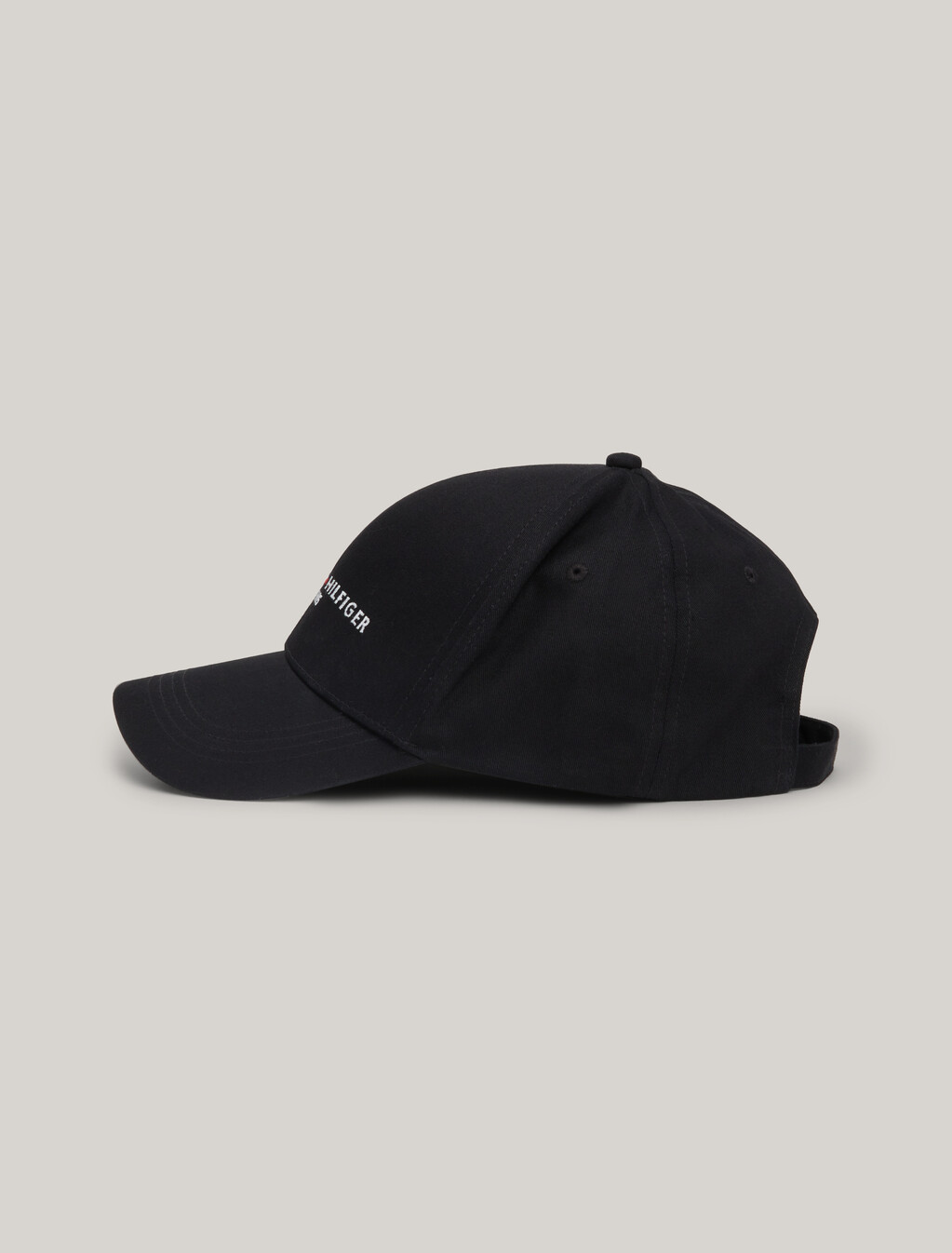 Tommy Hilfiger 經典有機棉棒球帽, Black, hi-res