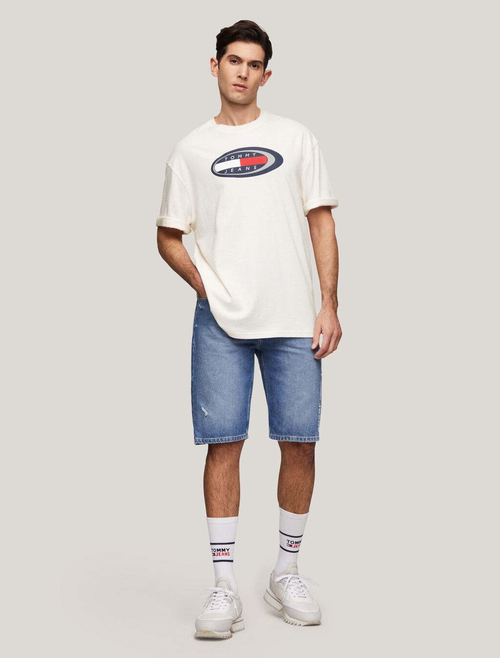 Oversized Boardsports Logo T-Shirt, Ancient White, hi-res