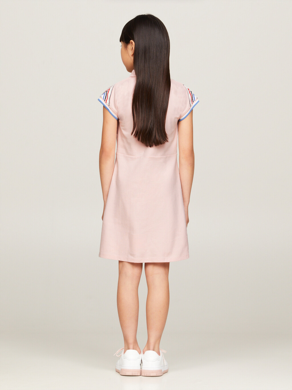 1985 Collection Short Sleeve Polo Dress, Whimsy Pink, hi-res