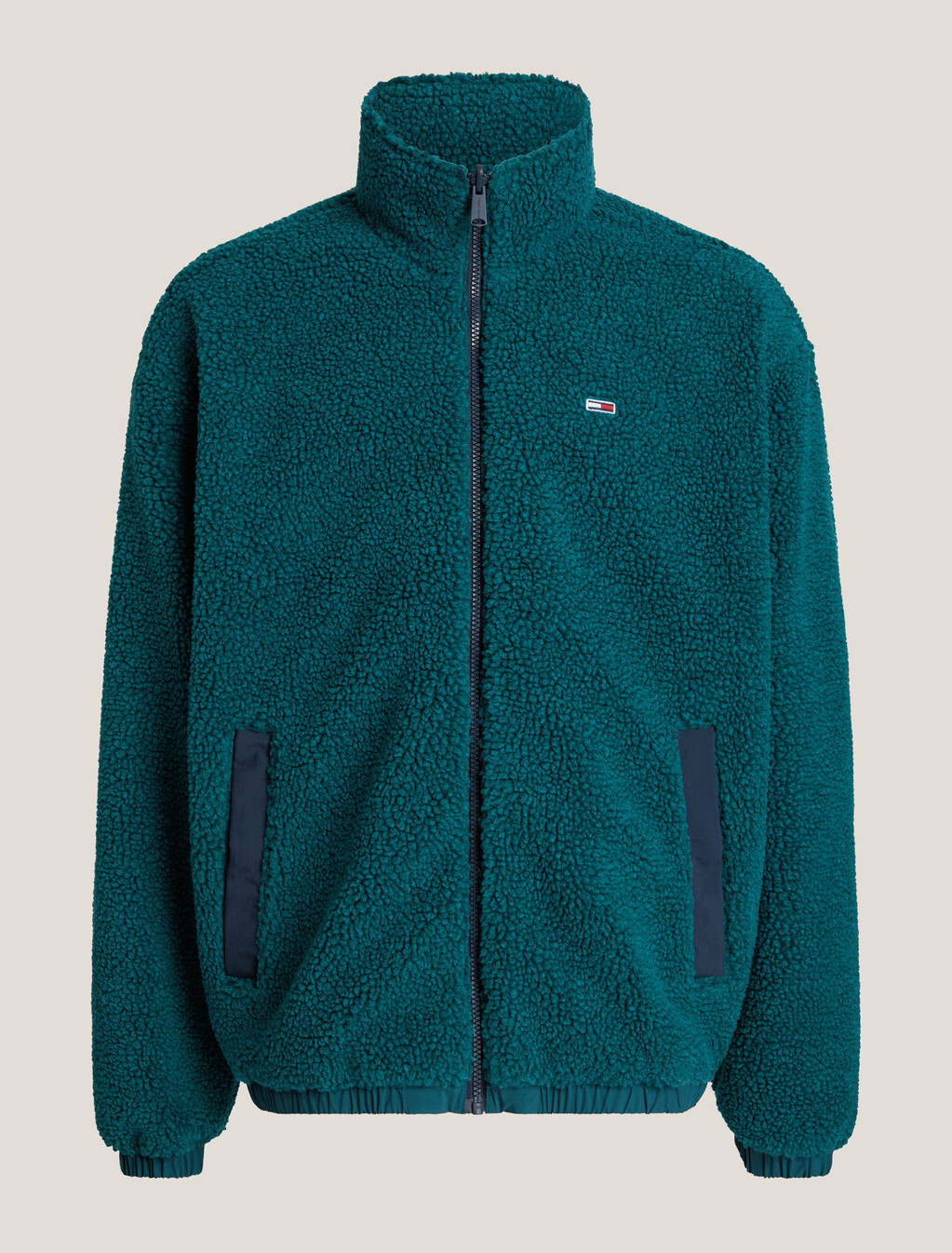 Reversible Teddy Fleece Jacket, Deep Seawater Multi, hi-res