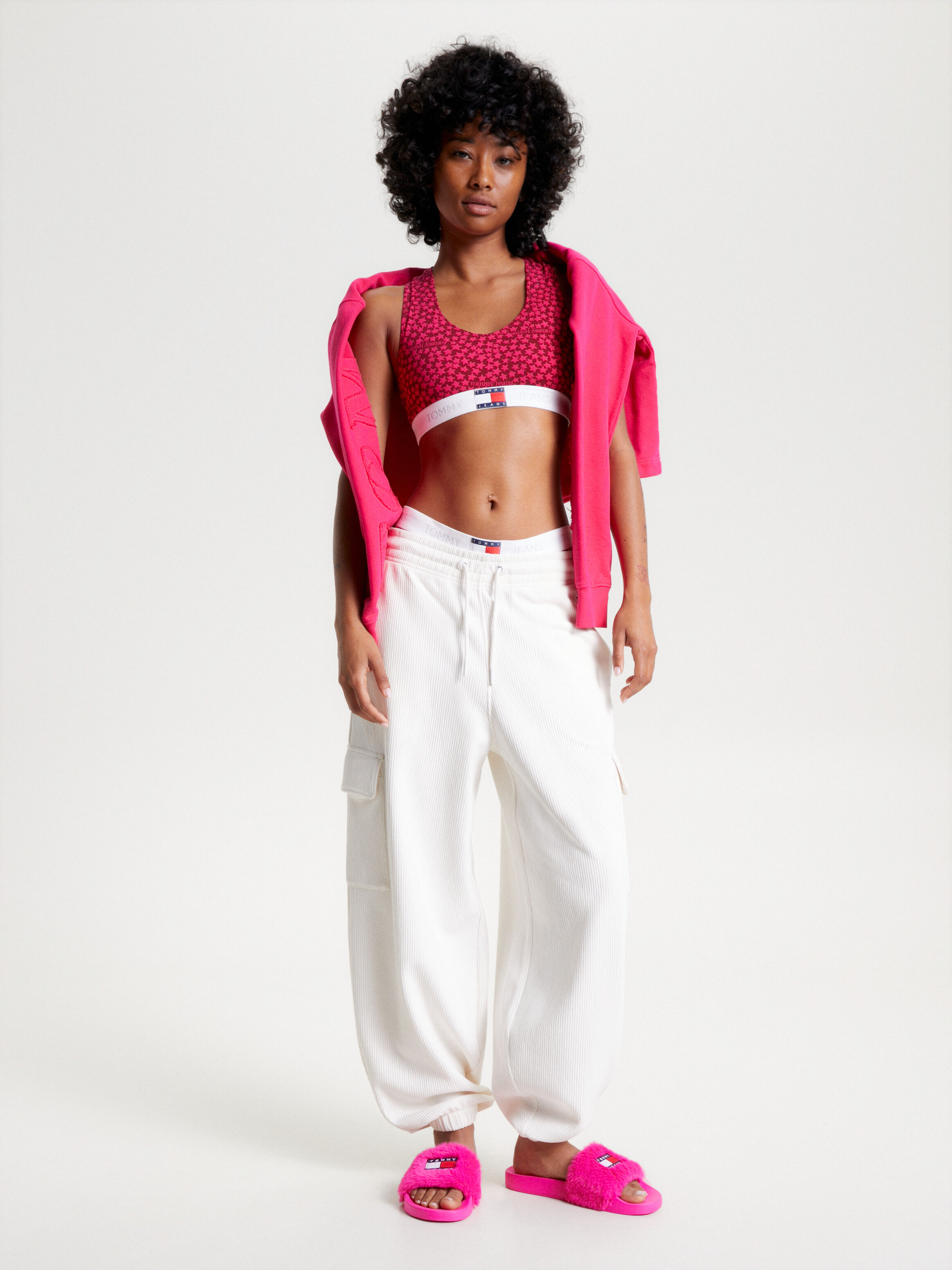Tommy hilfiger top pool slides women's