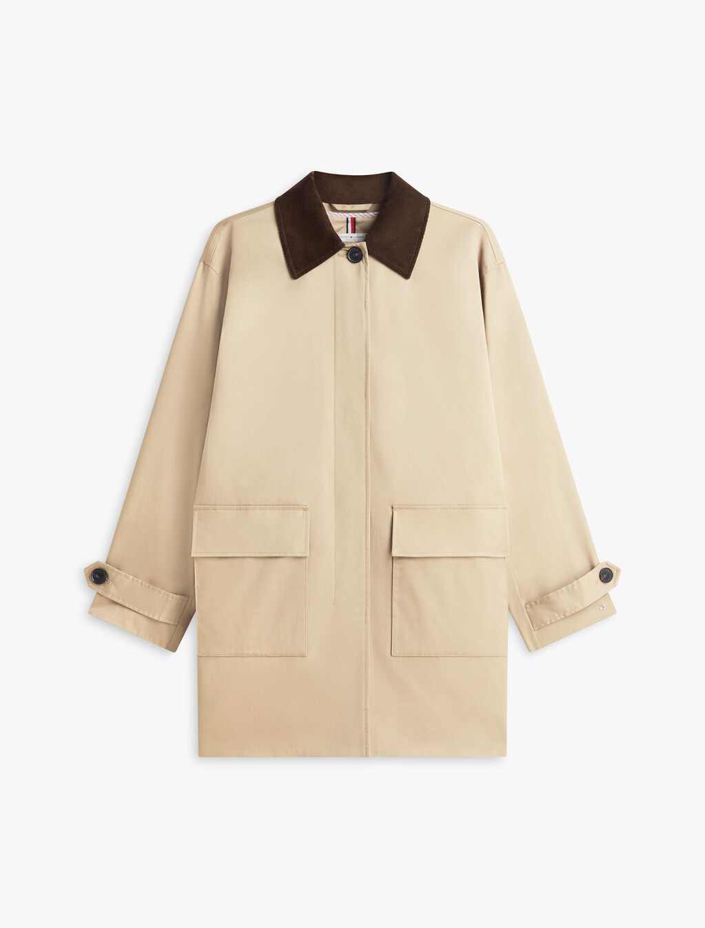 Water Repellent Twill 2-In-1 Coat, Beige, hi-res