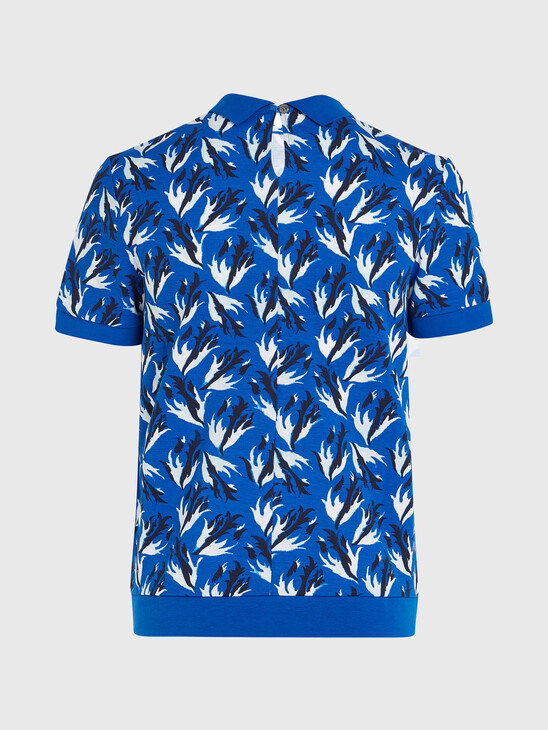 Relaxed Floral Print Polo