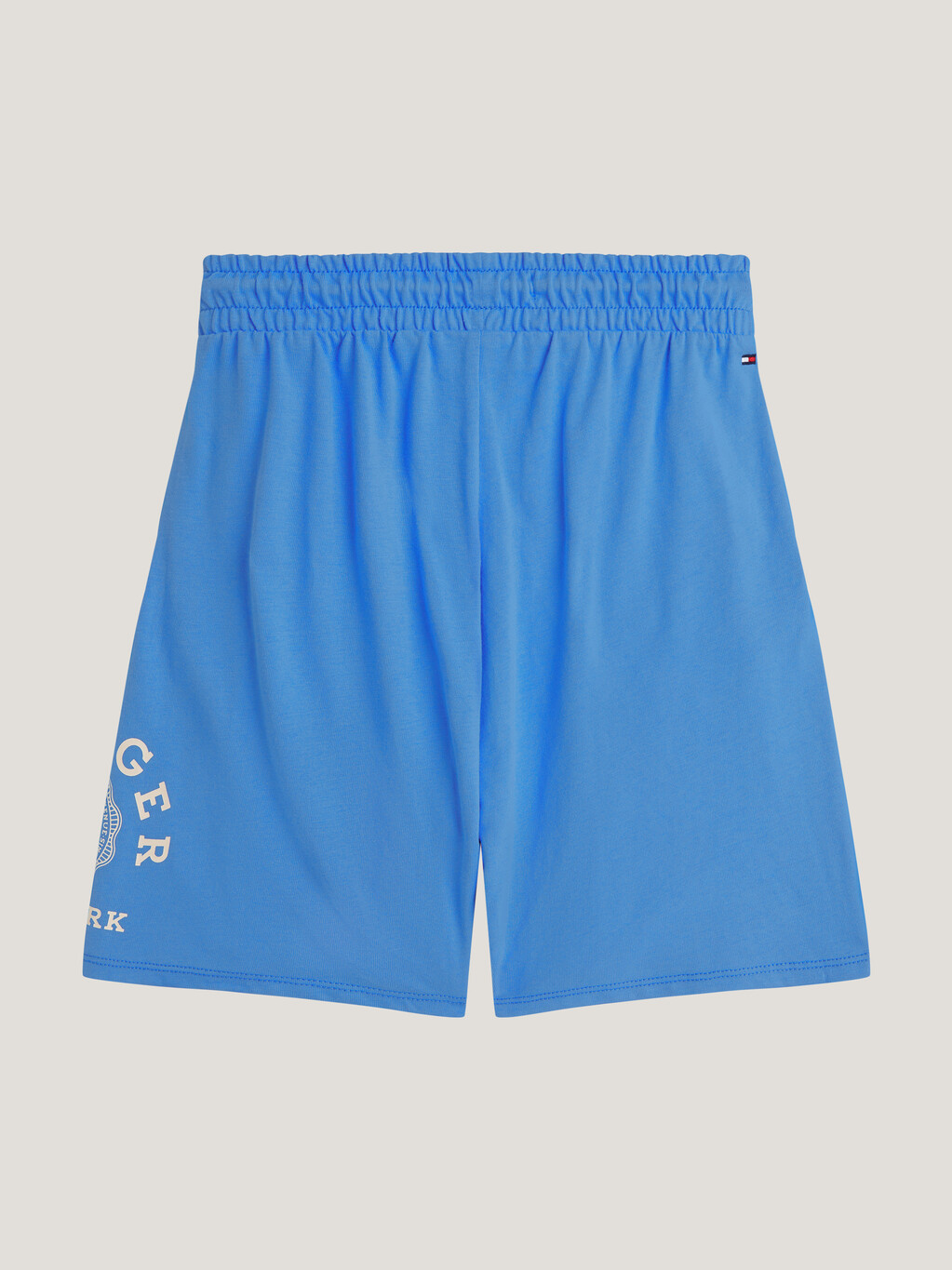 男童裝學院風標誌運動短褲, Blue Spell, hi-res