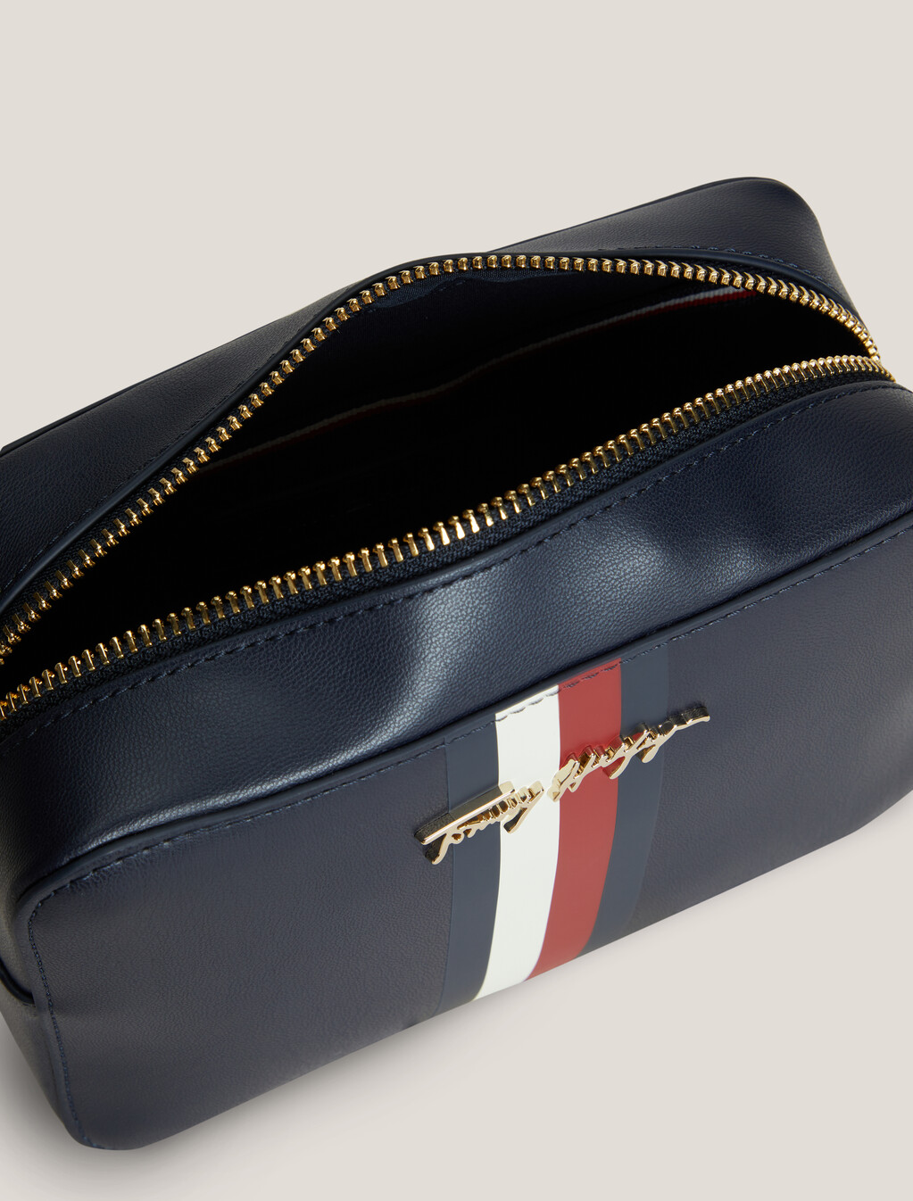 經典條紋斜背包, Space Blue, hi-res