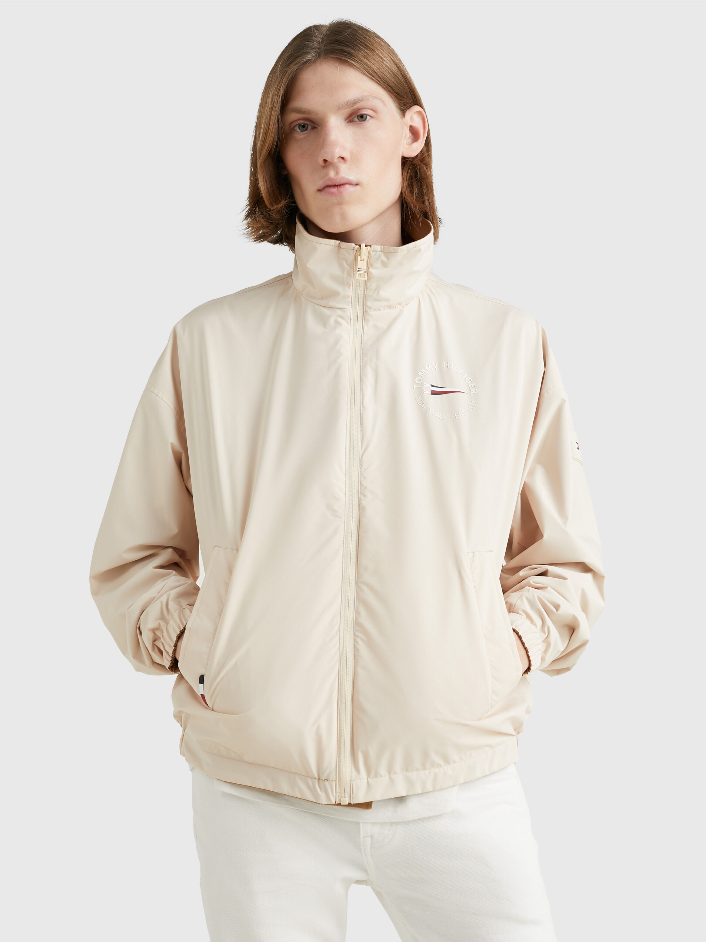 Reversible Tommy Flag Jacket brown Tommy Hilfiger