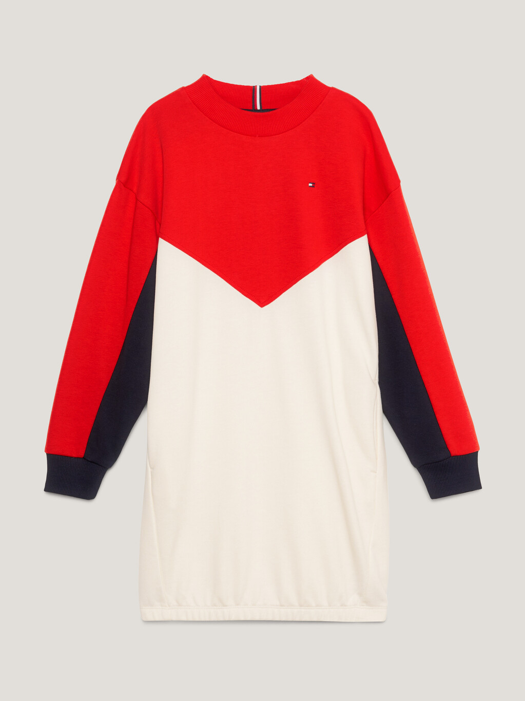 Girls Color Block Sweater Dress, Fireworks Colorblock, hi-res