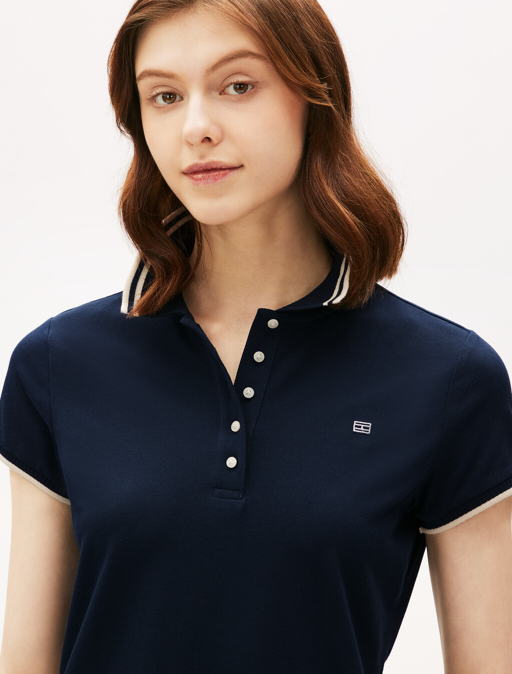 運動風優雅 Polo 連身裙, Dark Night Navy, hi-res