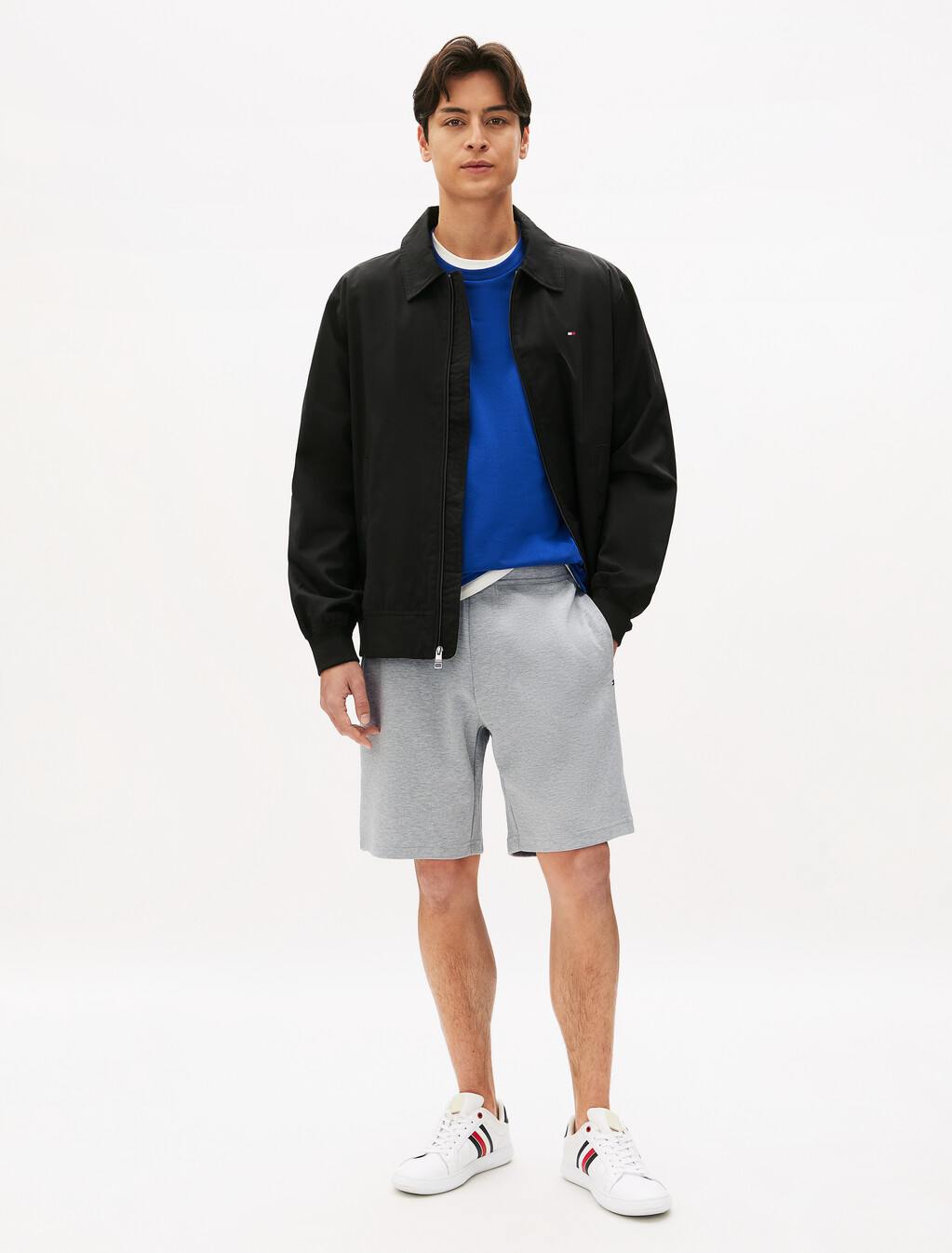 Essential Intechno Sweatshorts, Light Grey Heather, hi-res