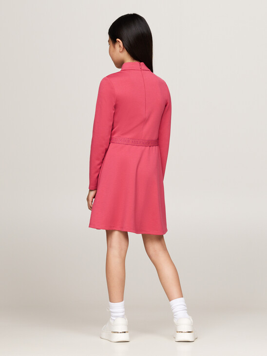 Belted Long Sleeve Extra Slim Dress