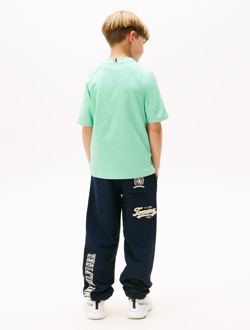 Boys Mixed Graphic T-Shirt, Menthol, hi-res