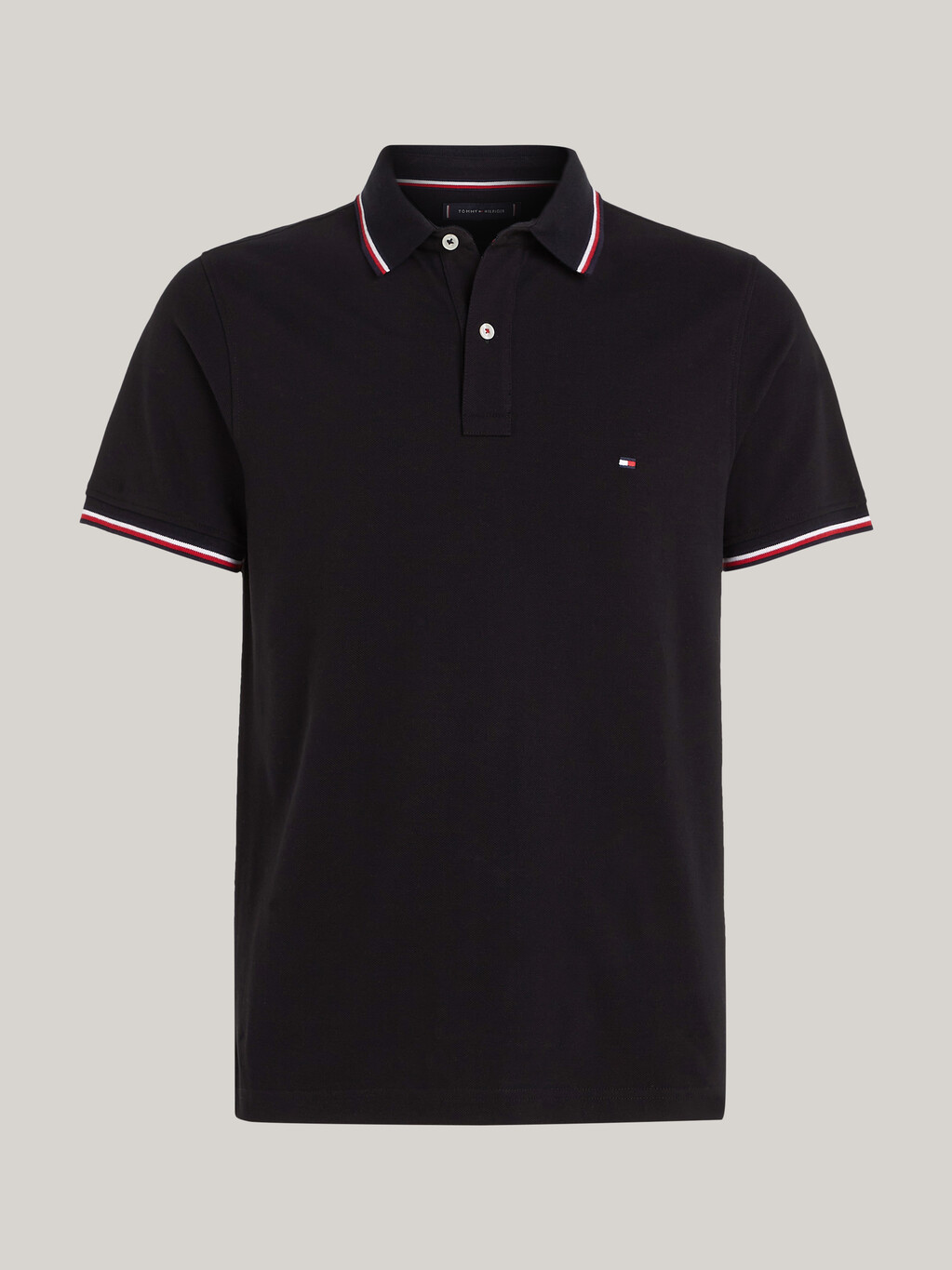 Core Slim Fit Organic Cotton Polo, BLACK, hi-res