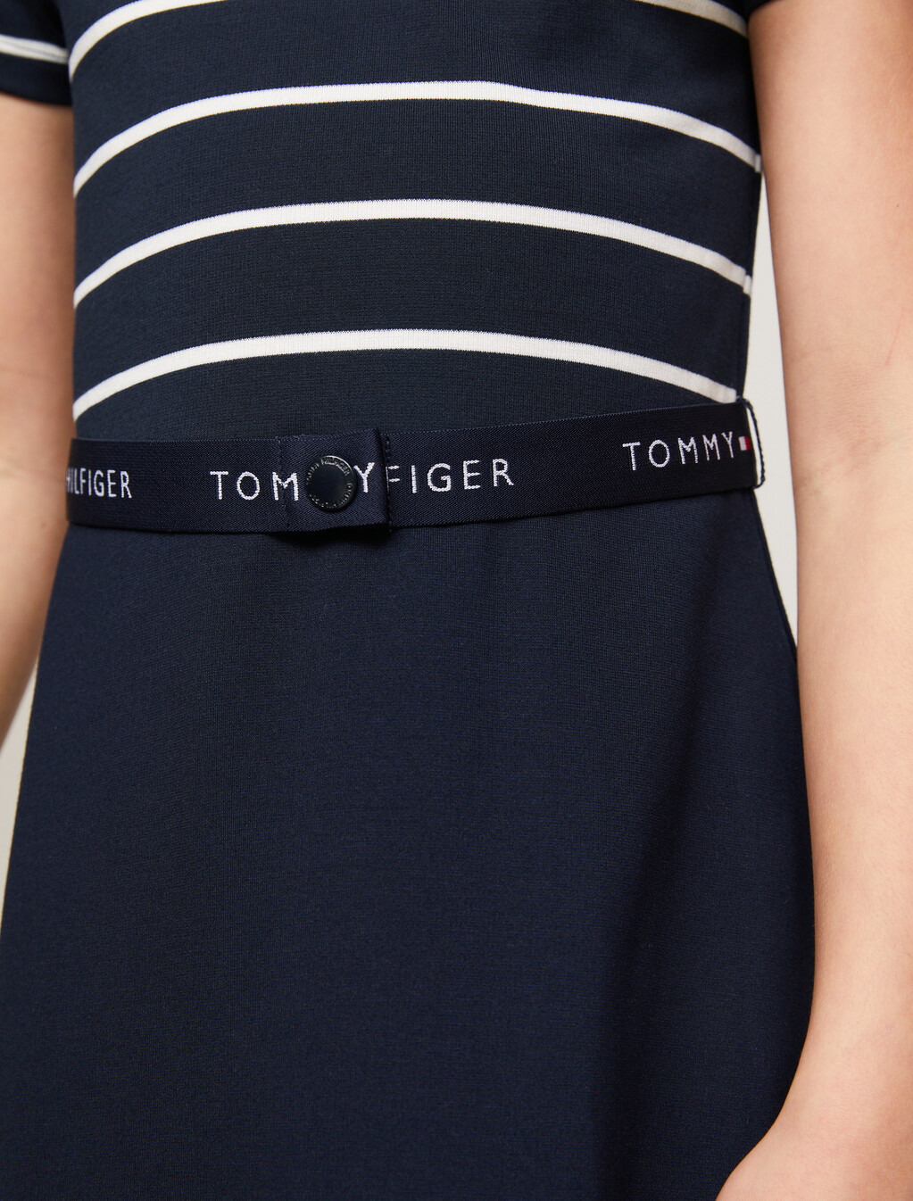 Essential Logo Skater Mini Dress, Desert Sky Stripe, hi-res