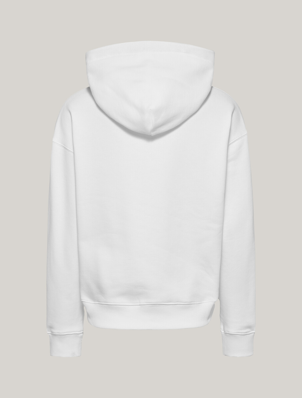 Logo Drawcord Hoodie, White, hi-res
