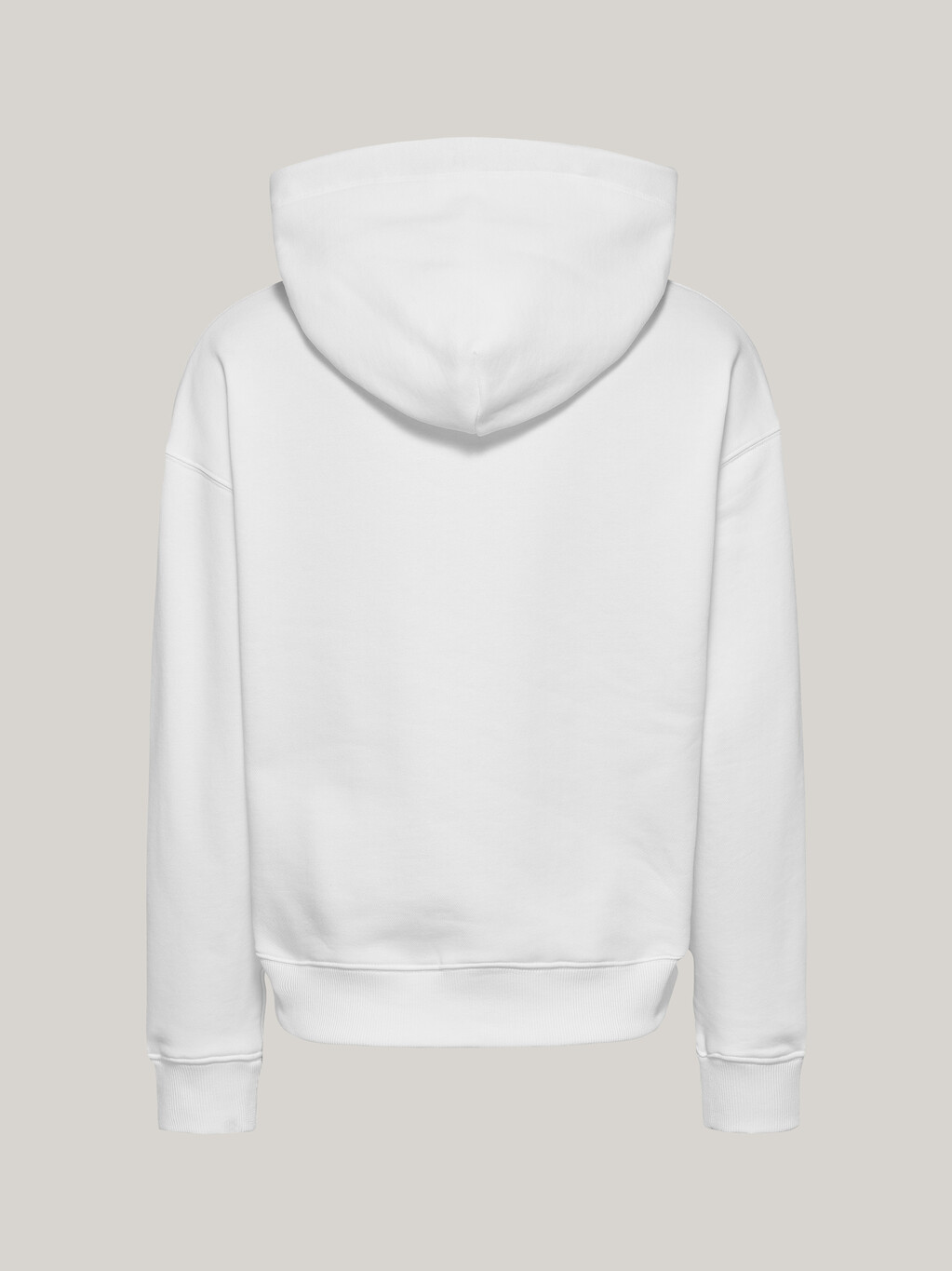 Logo Drawcord Hoodie, White, hi-res