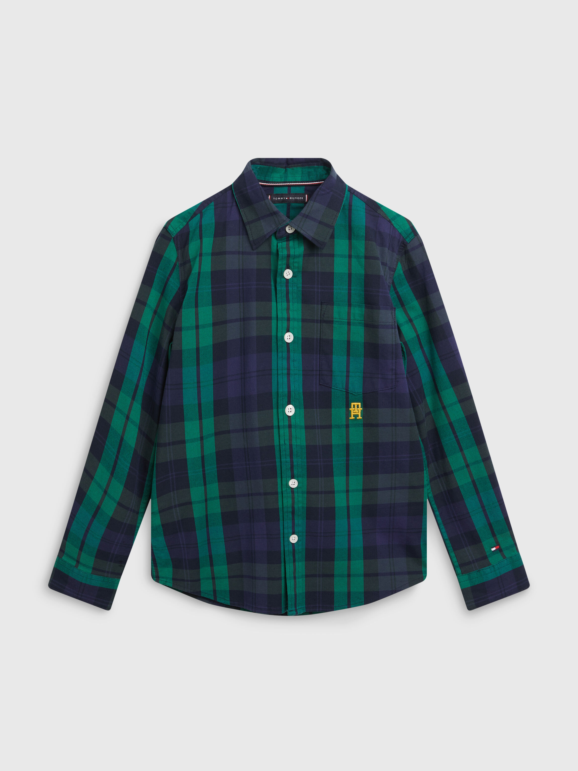 Tommy hilfiger store green check shirt