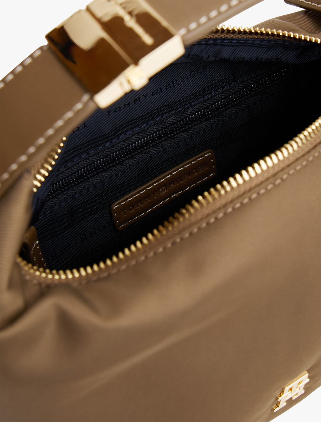 TH Monogram Plaque Crossbody Bag, Nordic Taupe, hi-res