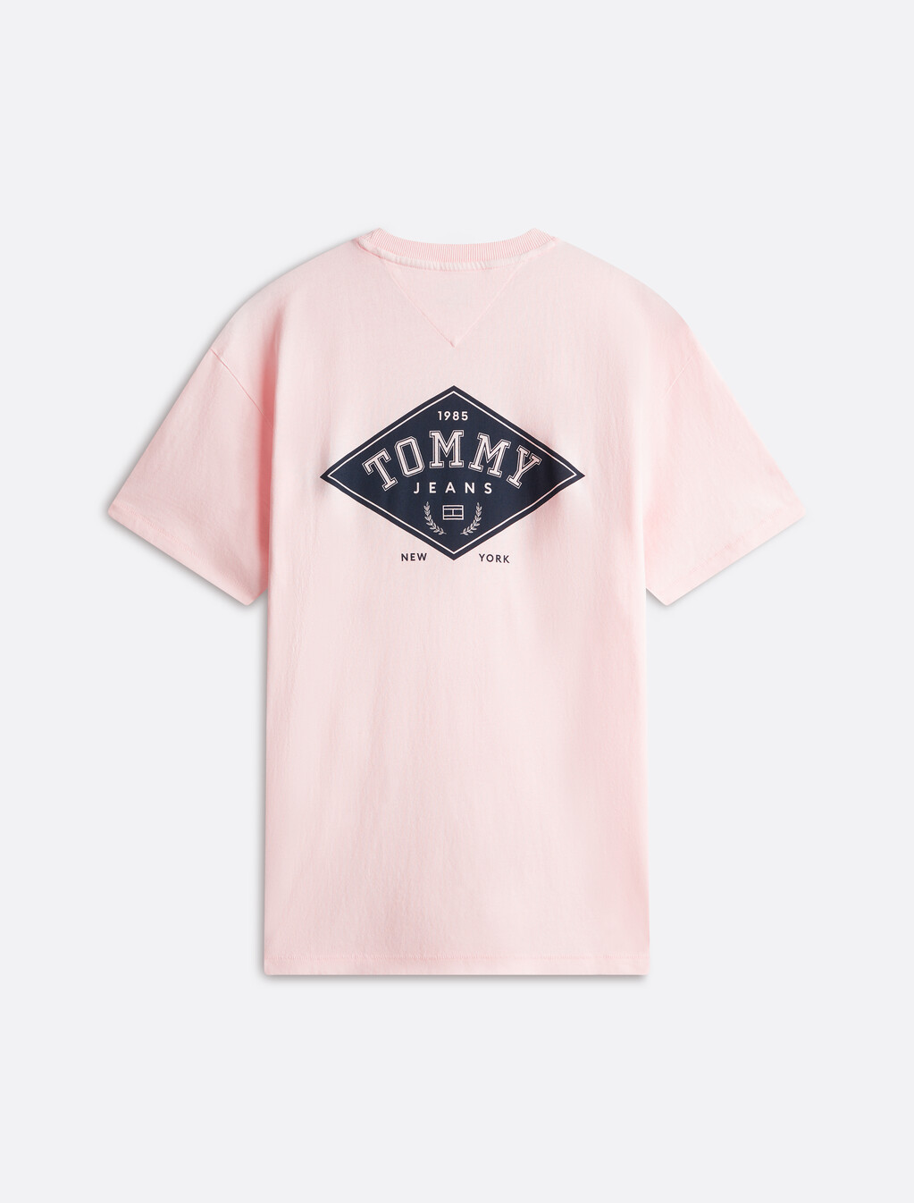 學院風圖案寬鬆 T 恤, Precious Pink, hi-res