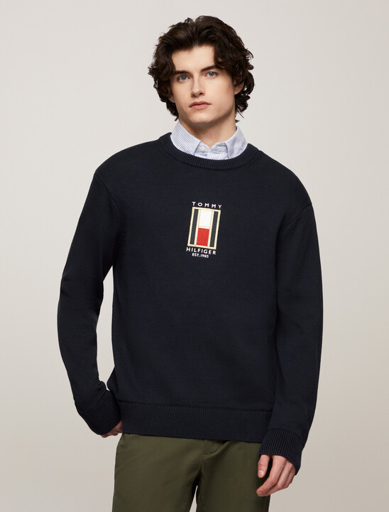 Tommy Flag Graphic Sweater