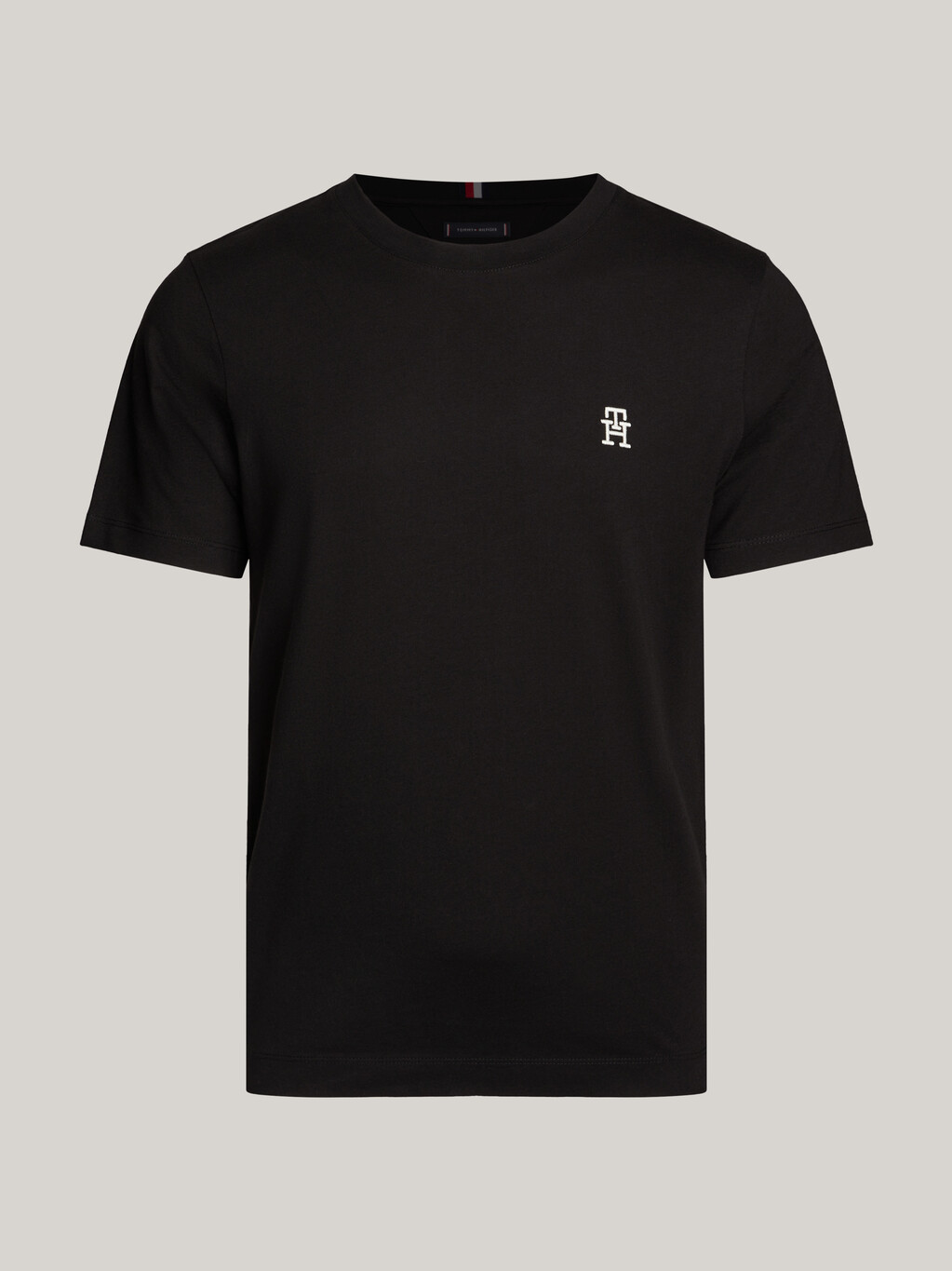 TH Monogram 標誌 T 恤, Black, hi-res