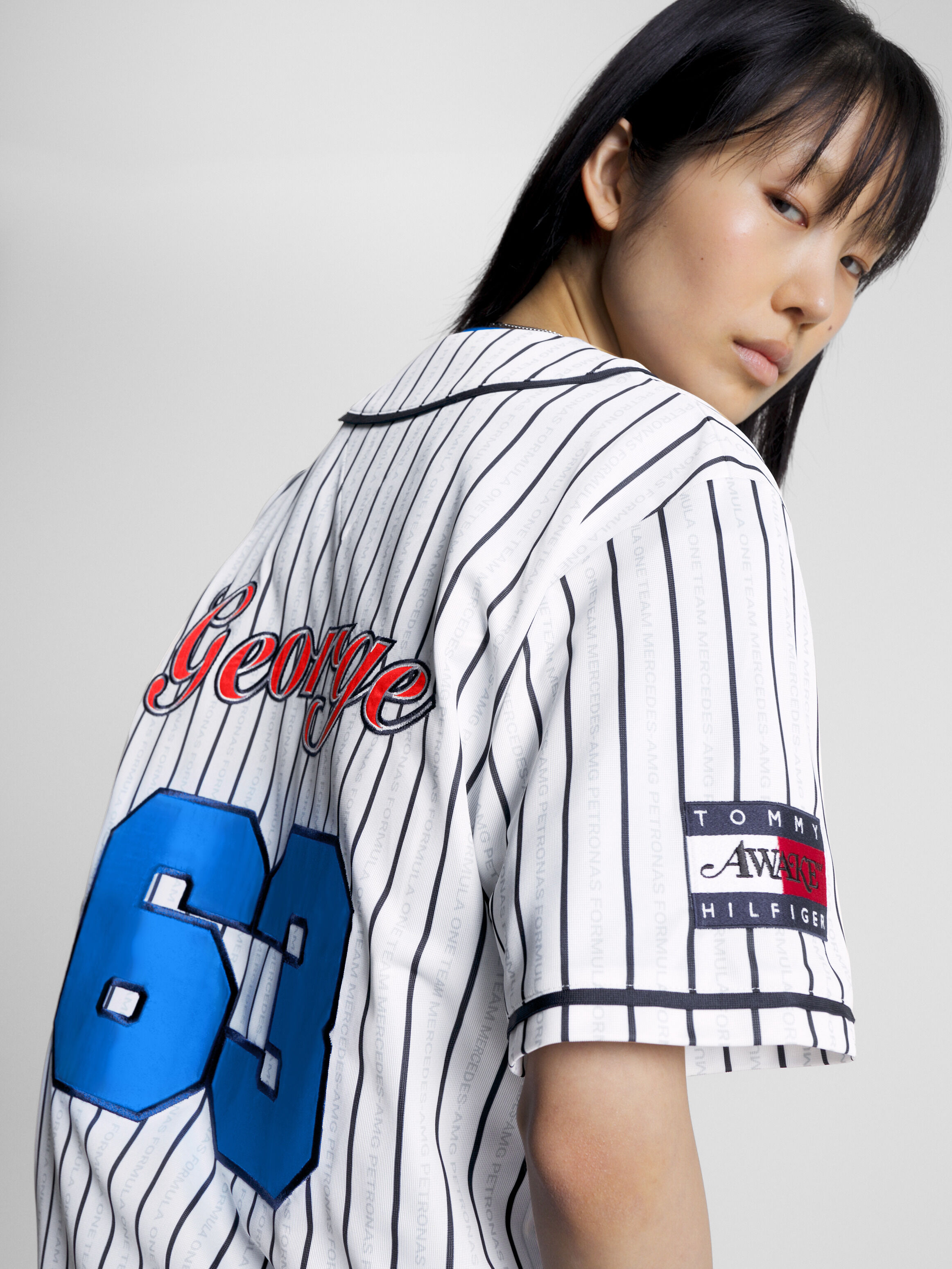 Tommy hilfiger baseball shirt clearance