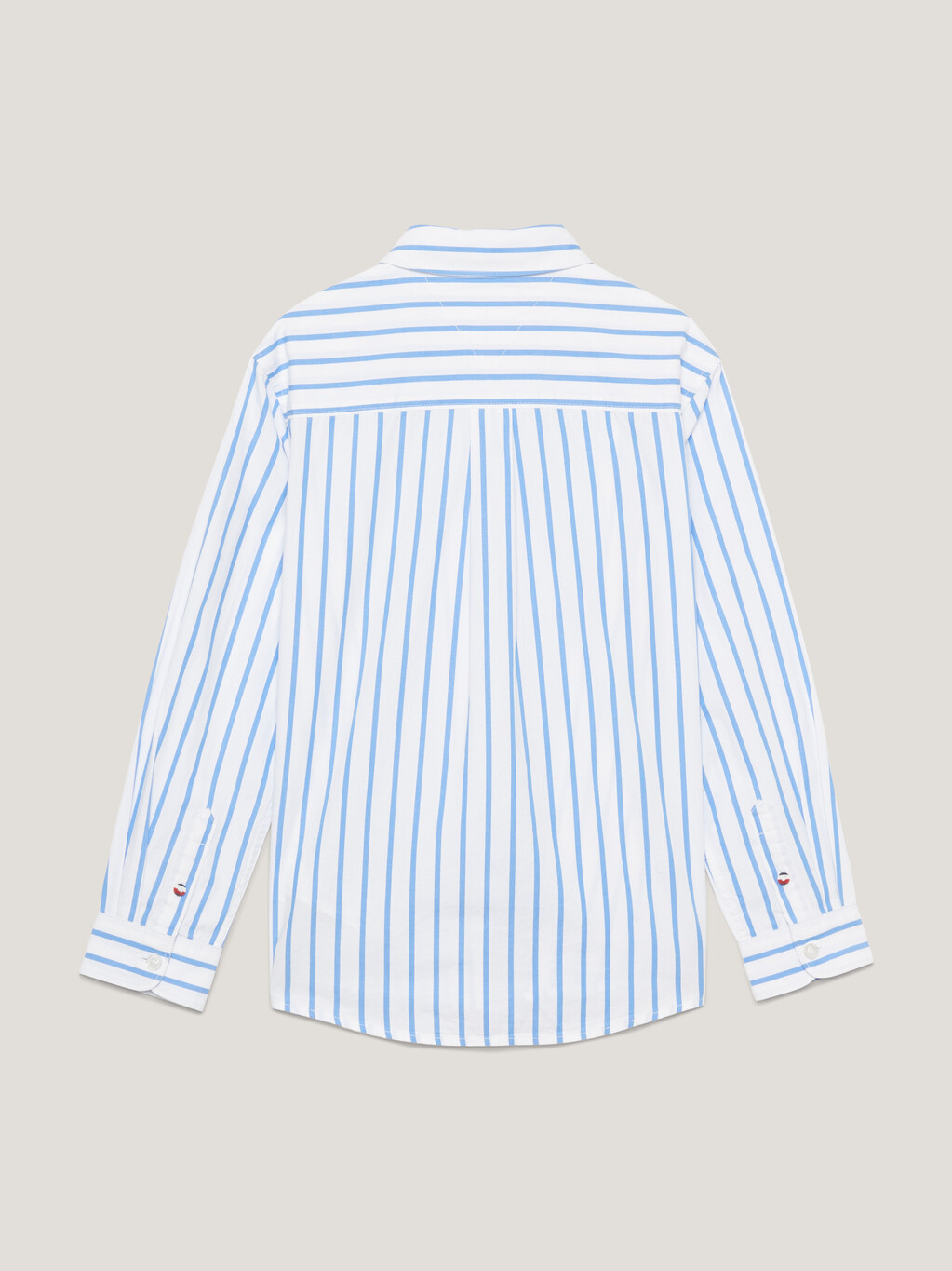 Stripe Flag Embroidery Regular Shirt, Blue Spell Stp, hi-res