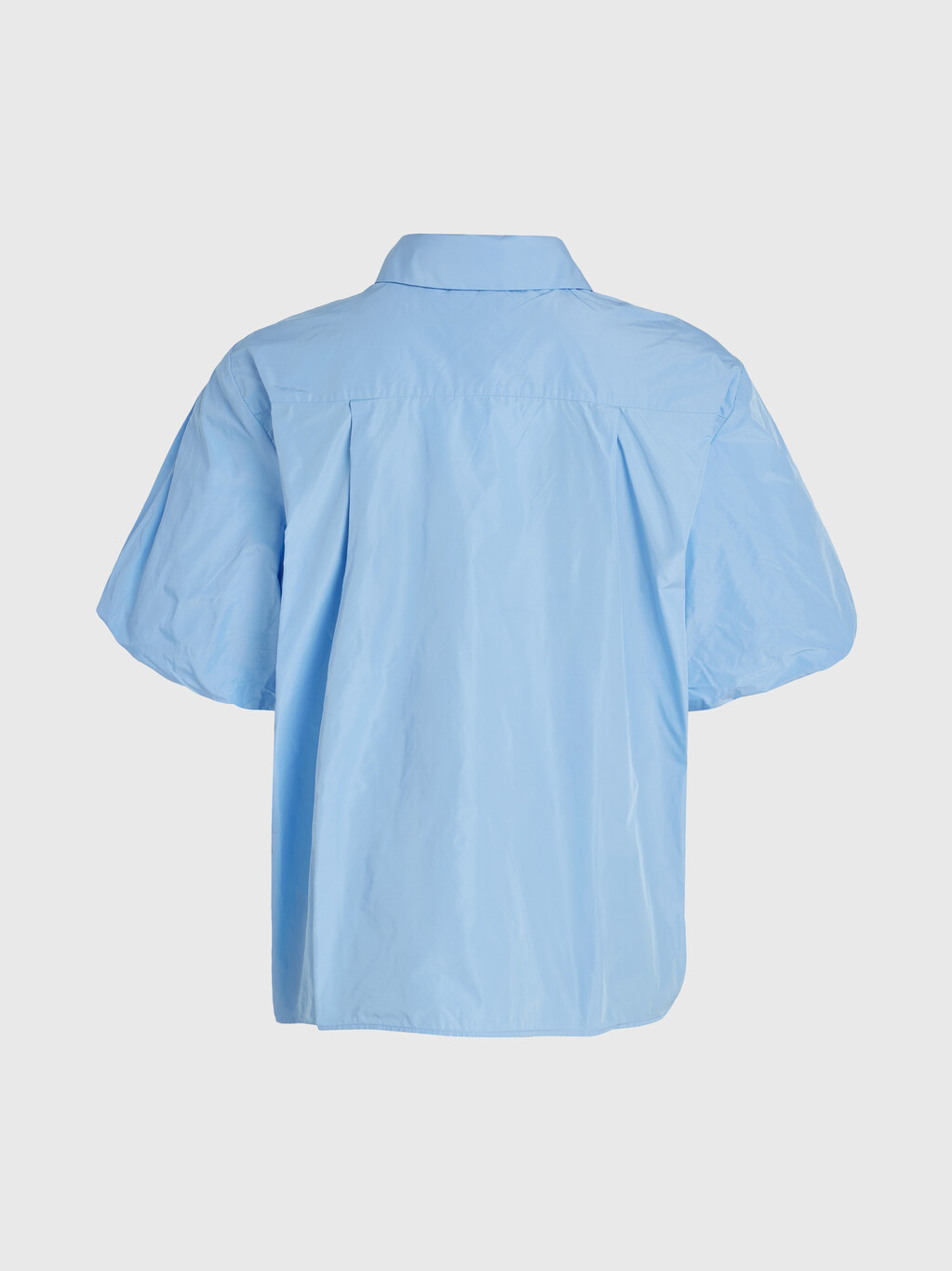 塔夫綢泡泡短袖寬鬆裇衫, Vessel Blue, hi-res