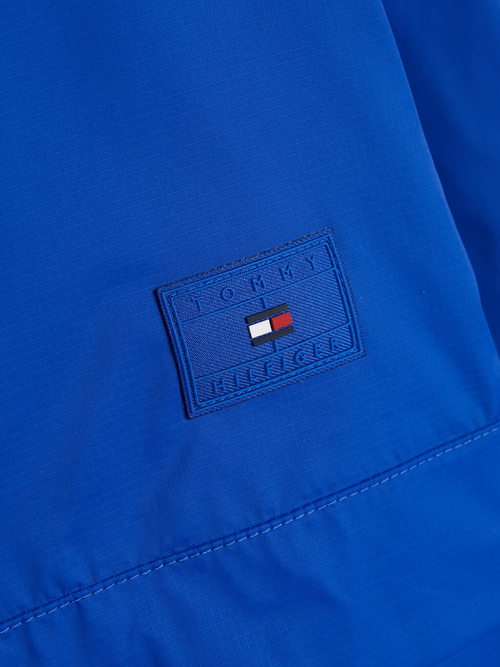 Packable Hooded Chicago Popover Jacket, Ultra Blue, hi-res