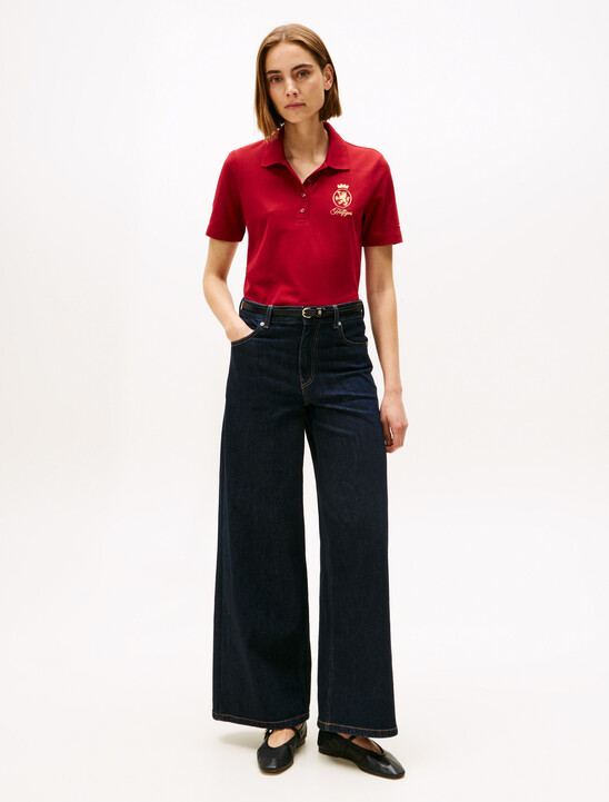 Crest Embroidery Regular Fit Polo Shirt