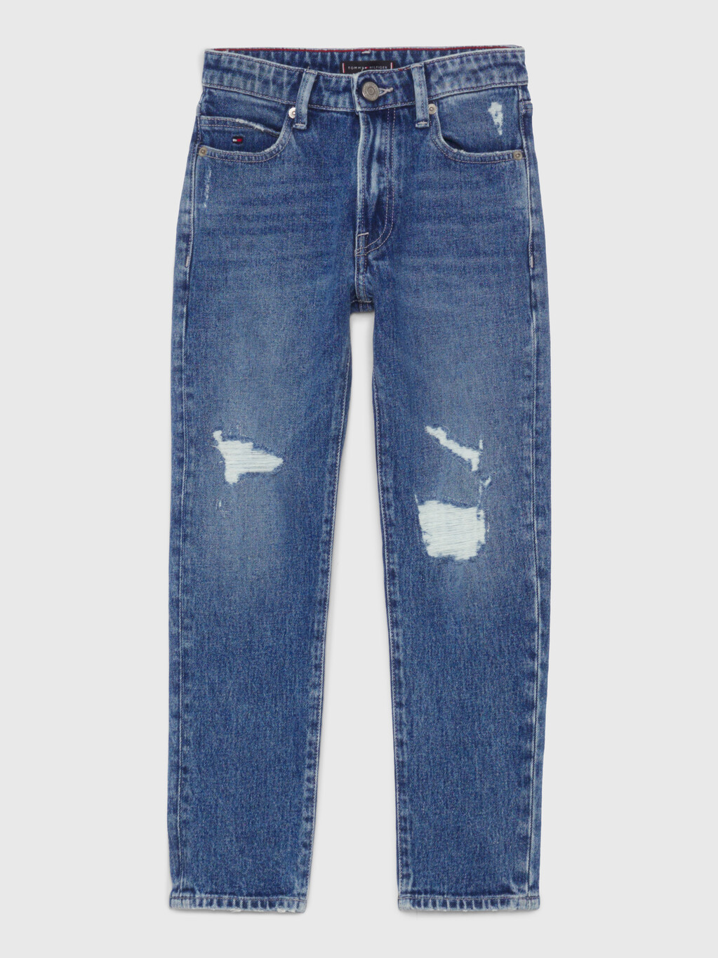 Th Modern Distressed Straight Jeans, Hempdestructions, hi-res