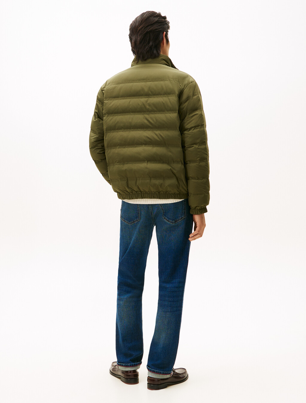 Reversible Lightweight Down Jacket, Black, hi-res
