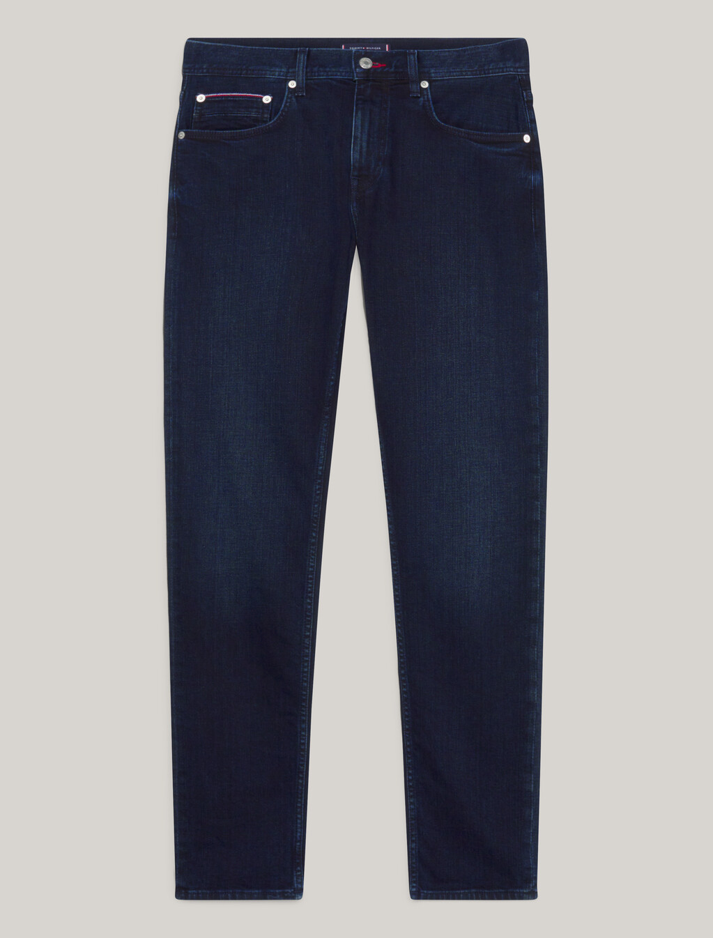 Denton Fitted Straight Jeans, Meek Blue Black, hi-res