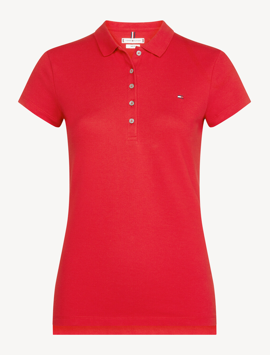 Heritage Slim Fit Polo Shirt, APPLE RED, hi-res