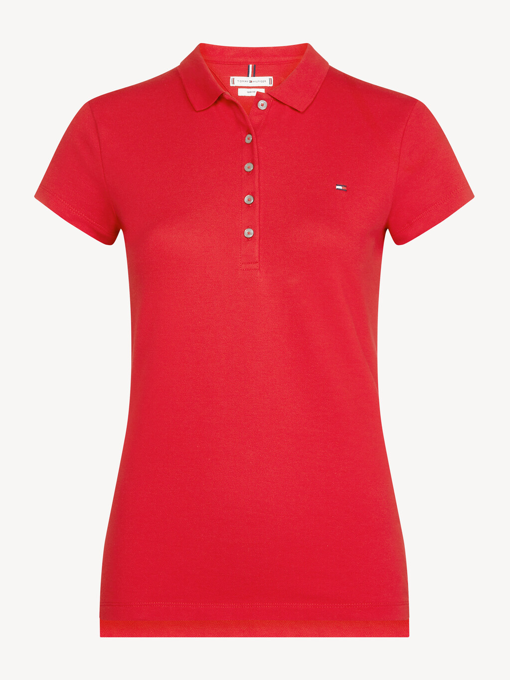 Heritage Slim Fit Polo Shirt, APPLE RED, hi-res