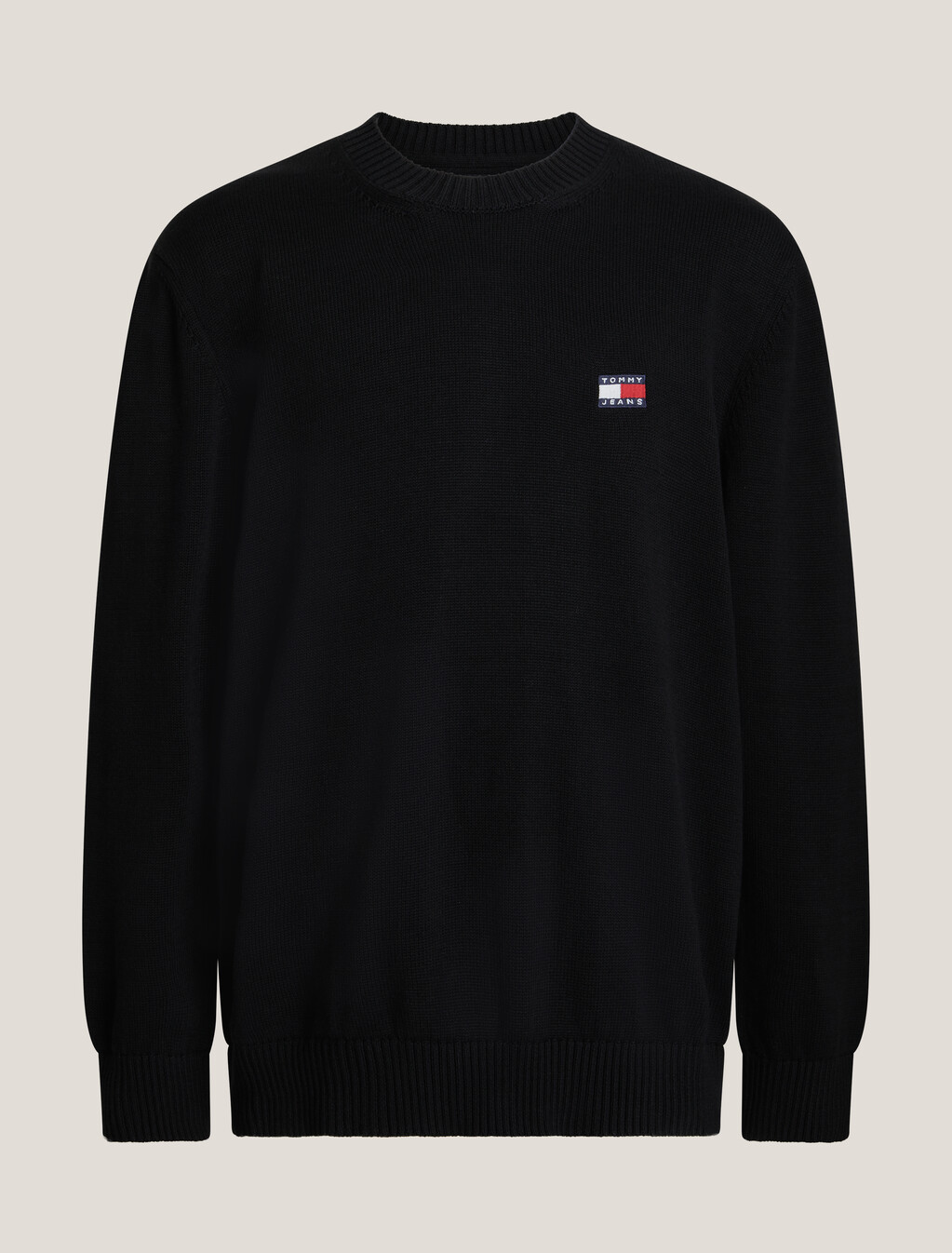 Regular Logo Badge Pullover Jumper, Black, hi-res