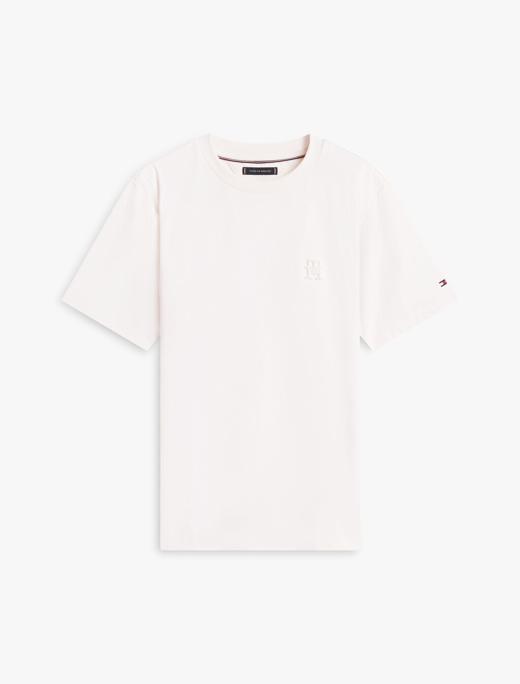 TH Monogram 貼飾雙針織 T 恤, Ivory Petal, hi-res