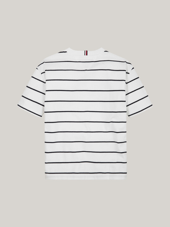 Stripe Flag Embroidery T-Shirt