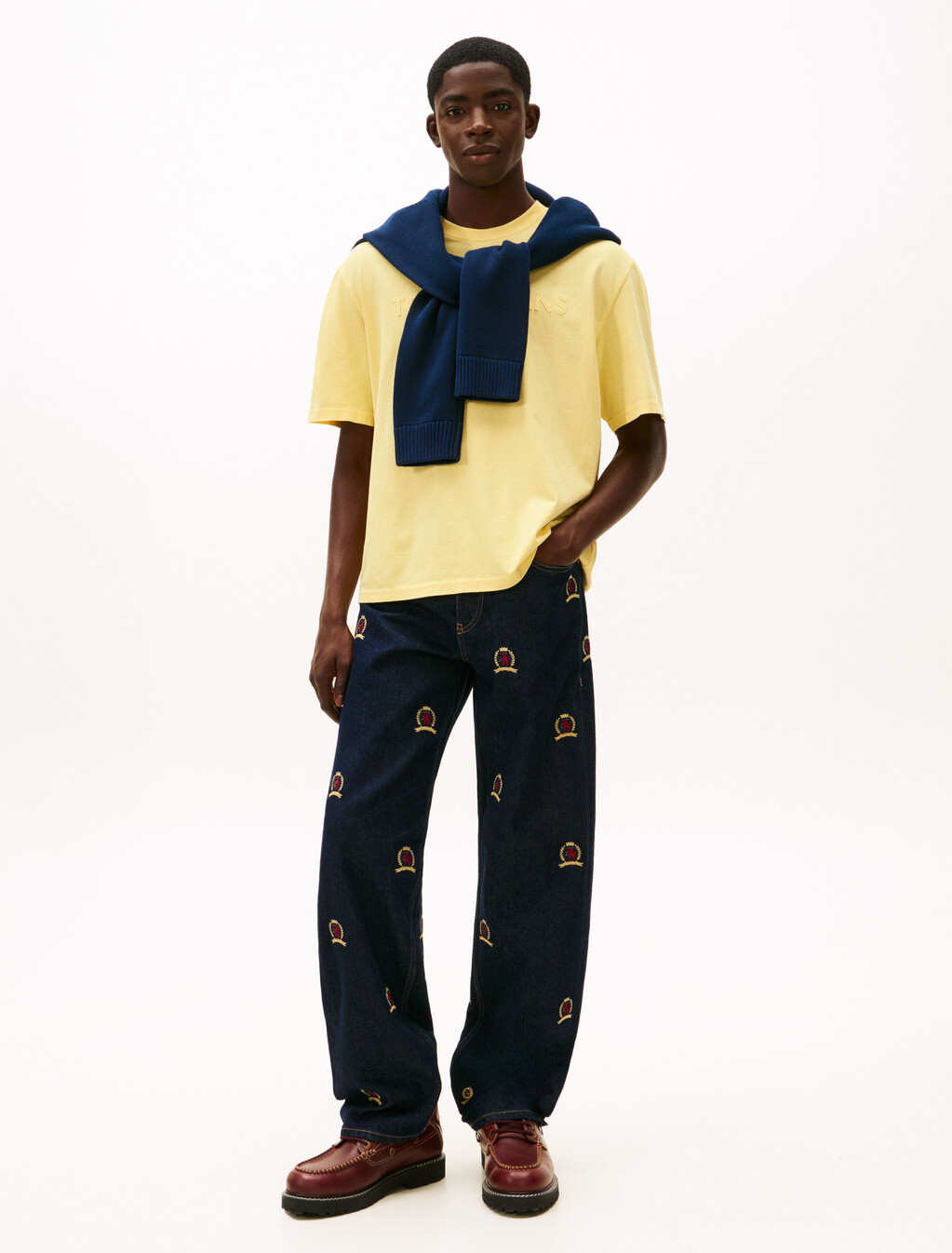 90s Classic Tonal Logo T-Shirt, Citronella, hi-res