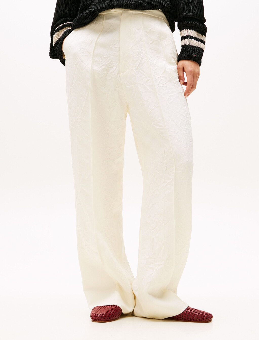 The Runway Collection Oversized Tailored Trousers, Calico, hi-res