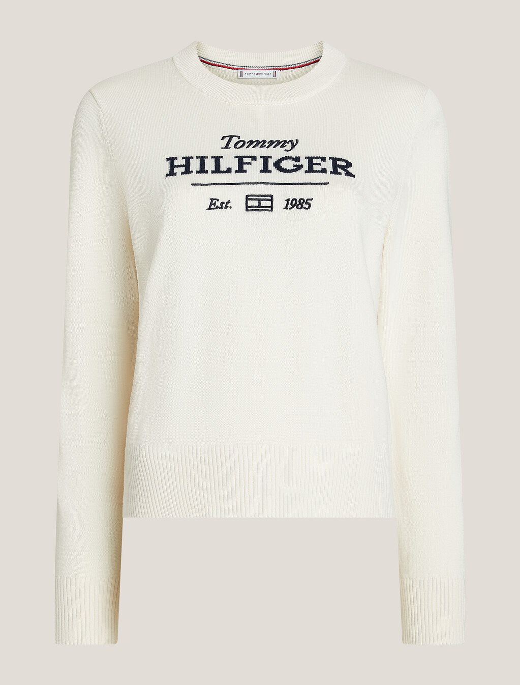 Logo Crewneck Sweater, Ivory Petal, hi-res