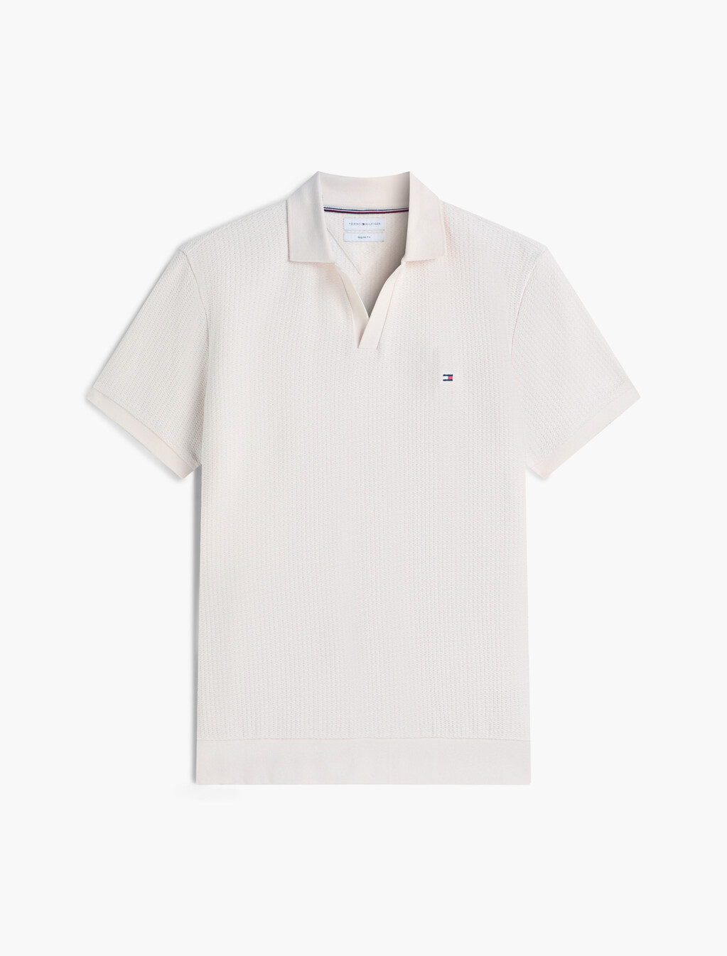 Regular Fit Jacquard Polo Shirt, Ivory Petal, hi-res